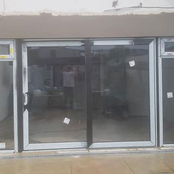 3.6 metre sliding door with 2 side windows